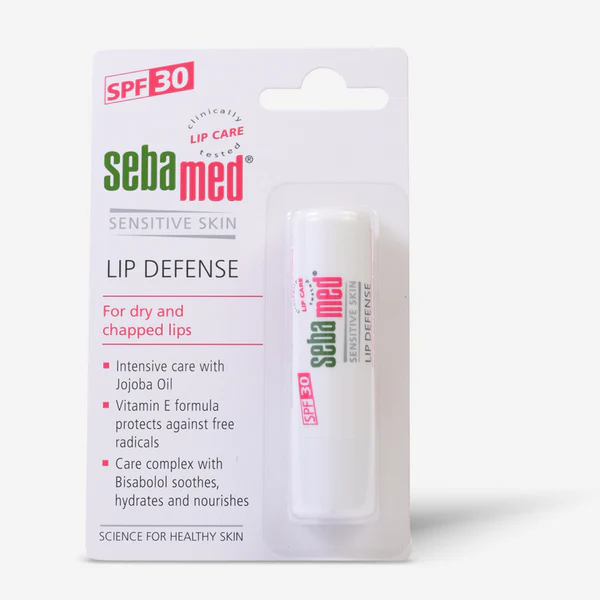 Sebamed Lip Defense – SPF 30 Lip Balm with Vitamin E & Jojoba Oil (4.8g)